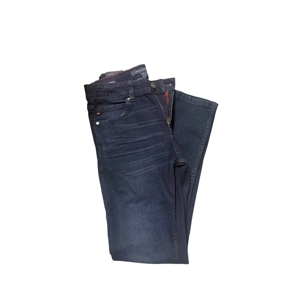 Tommy Hilfiger Boys Dark Wash Stretch Skinny Jeans Size 18 NWT 